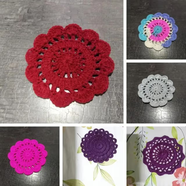 Crochet lavender stems