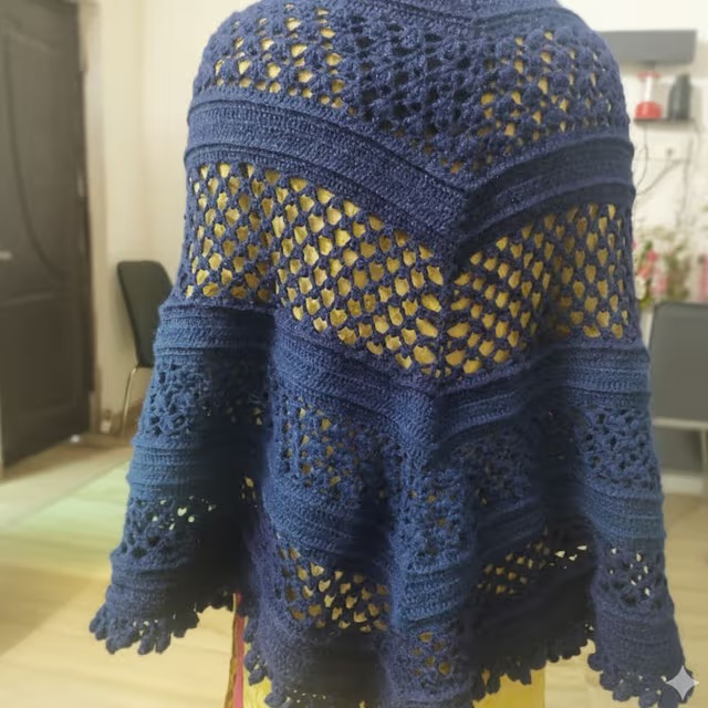 Crochet doily centerpiece